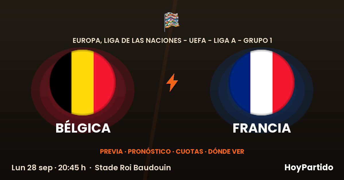 Bélgica vs Francia