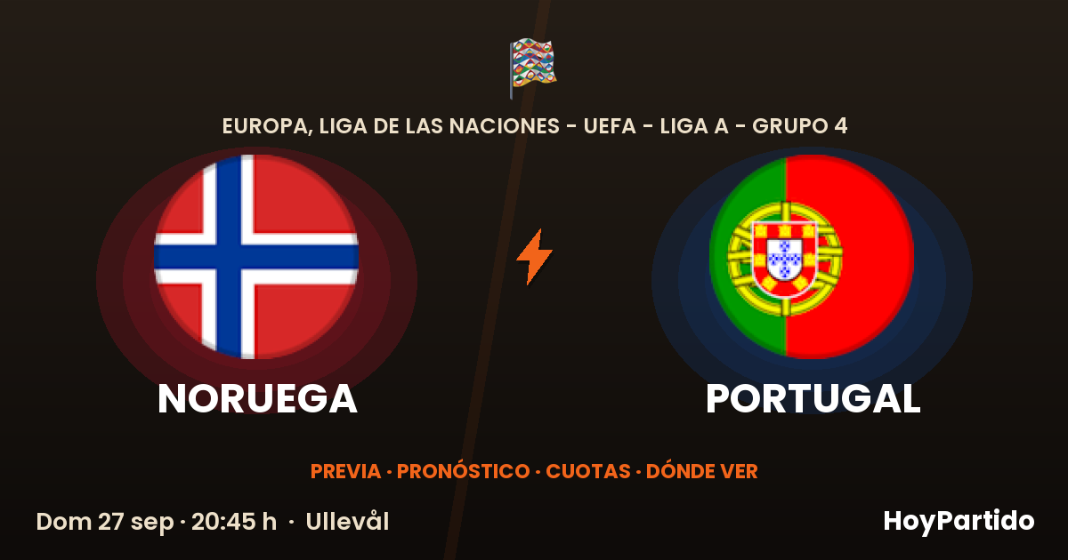 Noruega vs Portugal